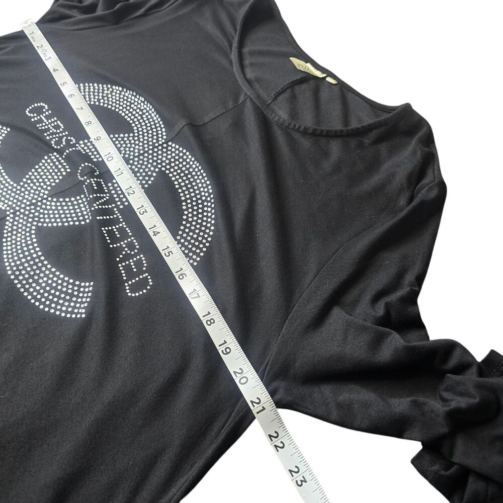 Christ Centered Black Blinged Maxi Dress Sz O/S 
One Size Fits Most - Picture 4 of 7